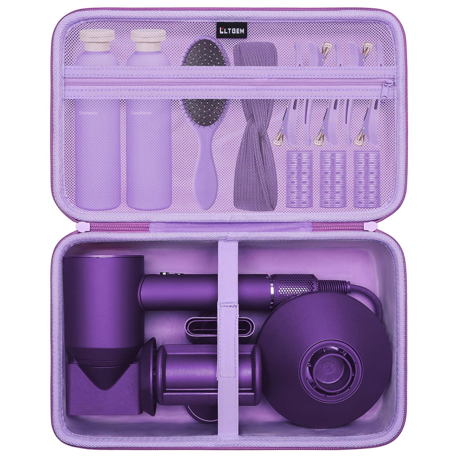 dyson ヘアアイロン パープル 収納ケース付き Dyson Airwrap用防塵収納ポーチ ダイソンエアラップ用ケース 防塵
